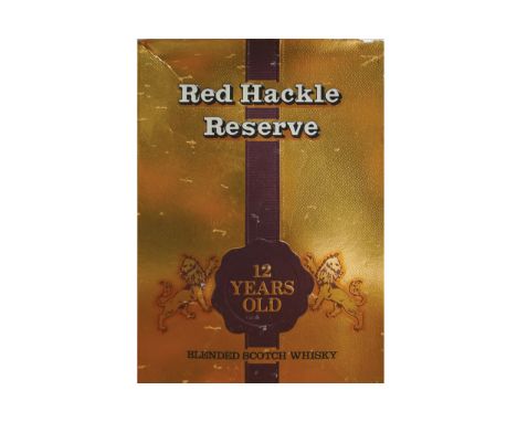 RED HACKLE RESERVE SCOTCH WHISKEY75cl  75%, x1