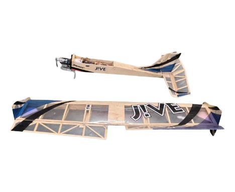 A Ripmax Jive remote-controlled aeroplane with engine