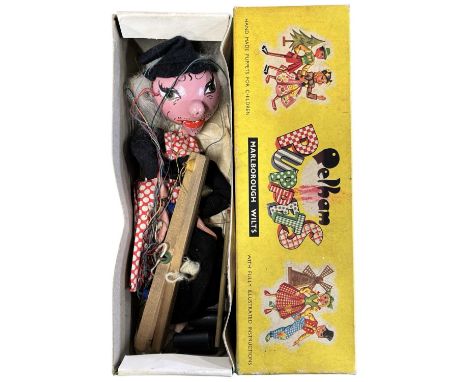 A boxed SM Witch Pelham Puppet