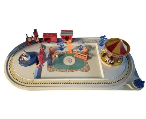 A Corgi magic Roundabout manual train set, with various figures and accessories a/f