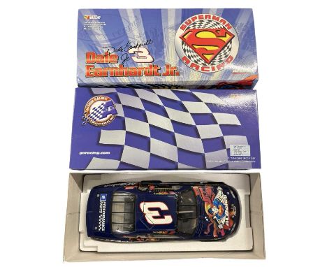 A boxed 1:18 scale Dale Earnhardt Jnr 1999 Superman Monte Carlo Chevrolet, by Revell