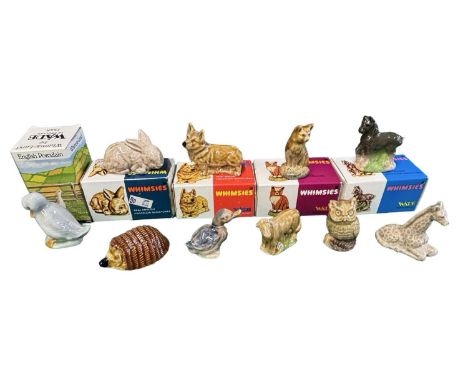 A collection of boxed and loose Wade Whimsies