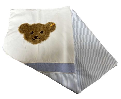 A Steiff branded buttoned blanket cover.Size approximately 125x100cm