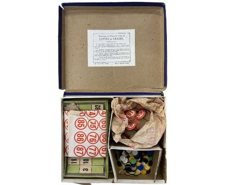 A vintage Chad Valley Lotto game, unchecked for completeness.