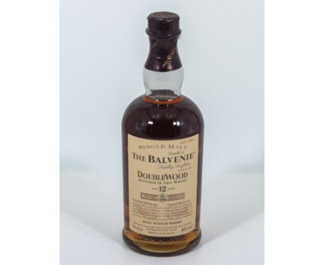 The Balvenie Doublewood single malt scotch whisky aged 12 years, 40% ABV, 70cl.