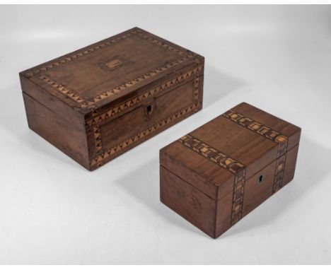 Two Tunbridge ware boxes