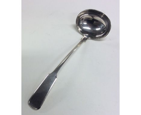 ABERDEEN: A rare Scottish Provincial silver ladle. By James Erskine. Approx. 37 grams. Est. £60 - £80.