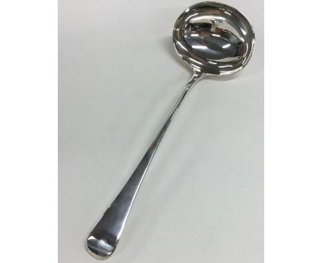 A good George III silver soup ladle. London 1802. By Richard Crossley. Approx. 189 grams. Est. £150 - £200.