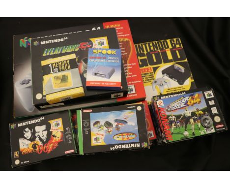 Boxed Nintendo 64 Console plus 12 boxed games to include F-Zero X, Banjo-Kazooie, Super Mario 64, F1 World Grand Prix, Shadow