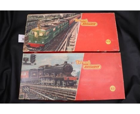Two boxed Traing OO gauge model railway sets to include RS36 with Electra engine and RS29 both appearing to be complete