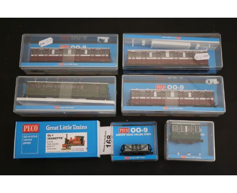 Boxed PECO N gauge Great Little Trains GL-1 Jeanette 0-6-0T Tank Engine Body Kit plus 6 boxed PECO Great Little Trains items 