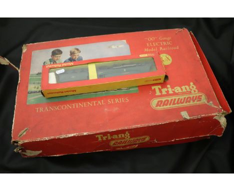Two boxed Triang OO gauge model railway sets to include RS34 & R7X, both have engine & rolling stock complete, track incomple