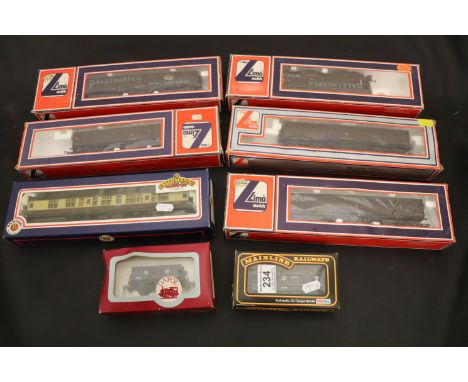 Eight boxed items of OO gauge rolling stock to include Lima x 5, Bachmann, Mainline & Dapol