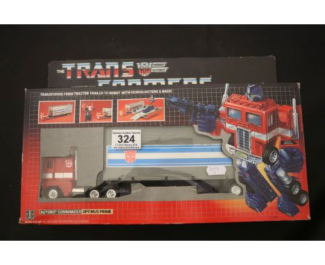 Transformers - Original boxed G1 Hasbro Takara Autobot Commander Optimus Prime with instructions, accessories and paperwork, 
