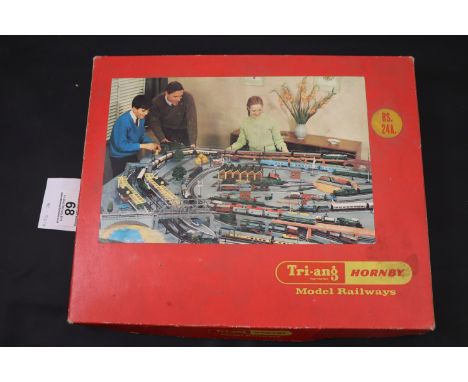Boxed Triang Hornby RS24A Electric train set with Polly engine, sealed but with a small split