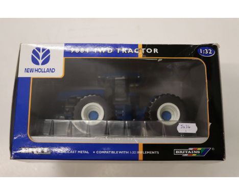 Boxed ERTL 1:32 New Holland Britains 9884 4WD Tractor in excellent condition