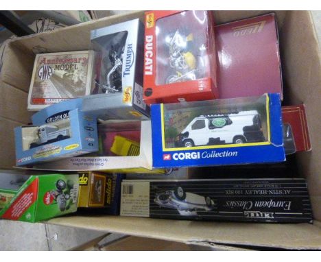 Collection of boxed diecast models to include Lledo BB1002 Brewing in Britain, The Raleigh Limited Edition Set, Corgi CC99111