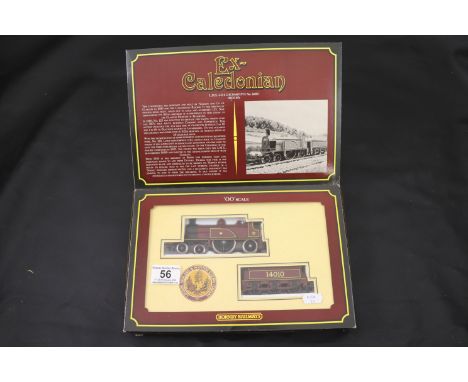 Boxed Hornby OO gauge Ex-Caledonian R763 LMS 4-2-2 No 14010 engine pack