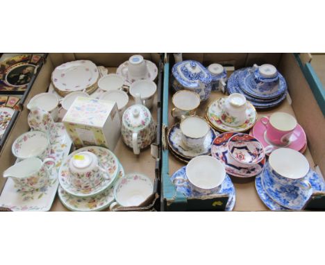 Two boxes of china, including Spode&nbsp;
