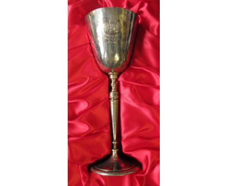 A silver Tewkesbury Festival 1971 limited edition silver goblet, boxed with certificate, weight 4oz