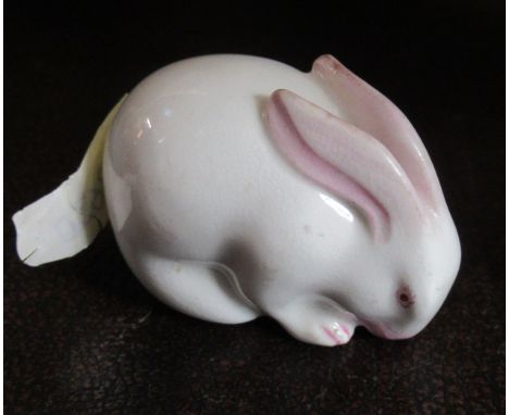 A Royal Worcester Netsuke modelled as a Rabbit&nbsp;