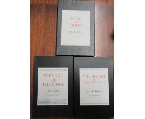 J.R.R. Tolkien, The Lord of the Rings, 1980, Poems and Stories, 1980, and The Hobbit or There and Back Again, all De Luxe Edi
