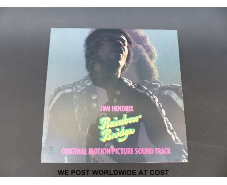 Seven rock LPs which includes: Jimi Hendrix “Rainbow Bridge” (matt gatefold sleeve, A1/B1 matrix nos); Deep Purple “In Rock” 