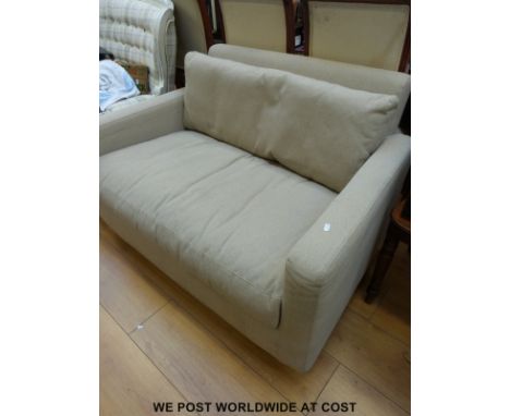 A Habitat small two seat sofa (length 120cm)