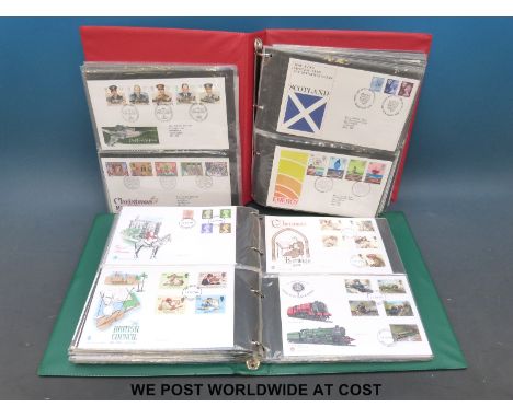 Two albums of GB QEII first day covers