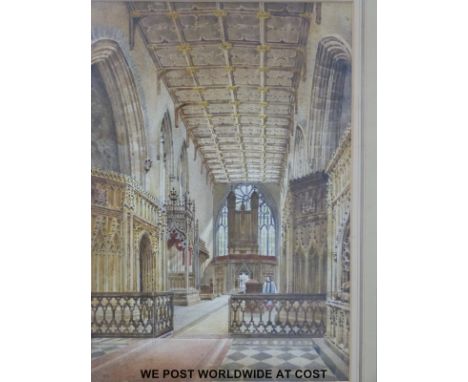 Watercolour architectural study "Lord Mayor's Chapel" (34cm x 24cm)