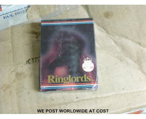 A very large quantity of new Ringlords boxing related playing cards