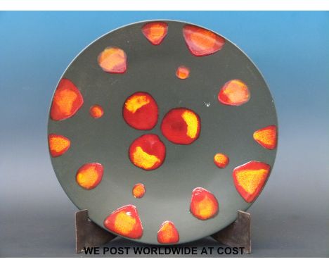 A large Poole pottery charger (41cm diameter) 