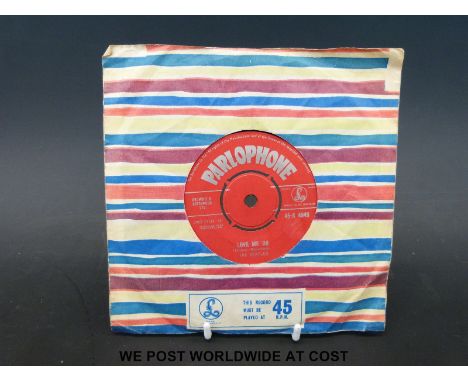 The Beatles “Love Me Do” single Parlophone 45-R 4949.  First pressing with red labels, 'Made in Gt Britain' on labels and ZMP