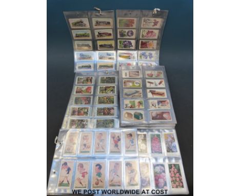 A collection of Wills and Player's cigarette cards, pre and post war, subjects include express locomotives, Dickens character