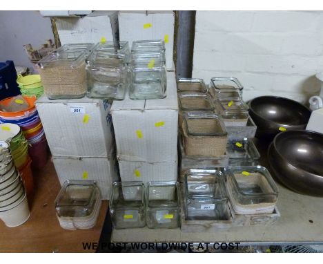 Approximately 20 square night light holder together with approximately 120 small examples 