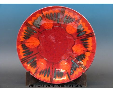 A large Poole pottery charger (41cm diameter) 