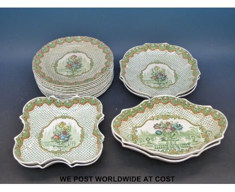 A quantity of Spode "Devonia" pattern dinnerware