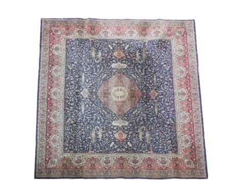 A modern machine woven Tabriz pattern carpet, 320 x 277cm (126 x 109in)  