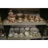 A quantity of decorative china to include part services, Masons jug and similar jar, Minton Haddon