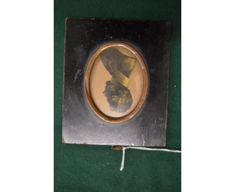 An early miniature bust length portrait of a gentleman.