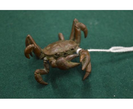 A small Japanese bronze crab.