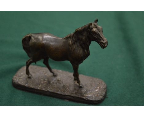 Pierre-Jules Mene, a miniature bronze stallion.