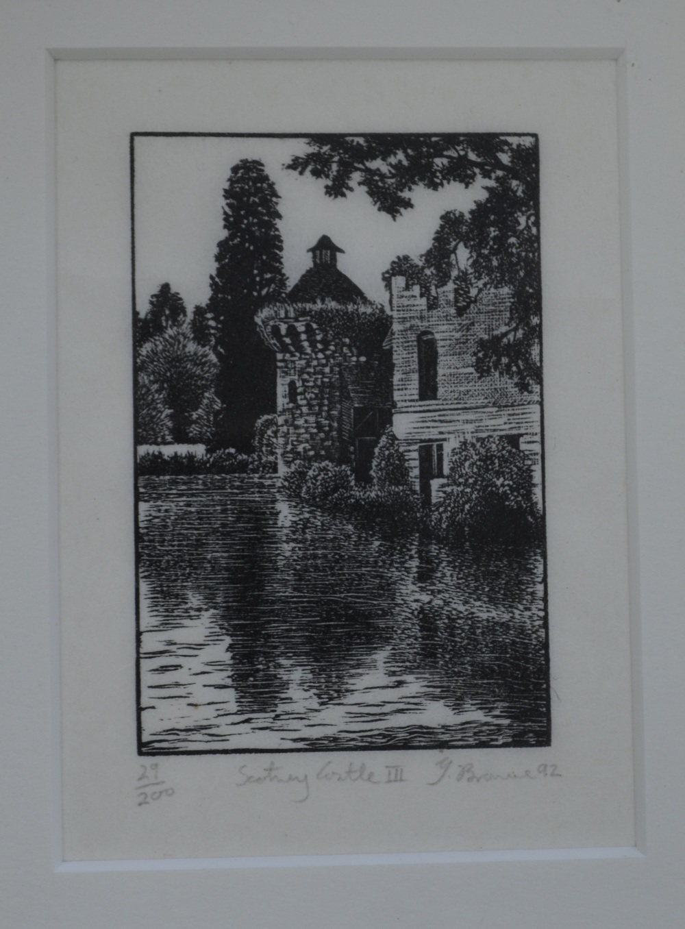 Gilbert Browne, three limited edition prints 'Scotney Castle I, II ...