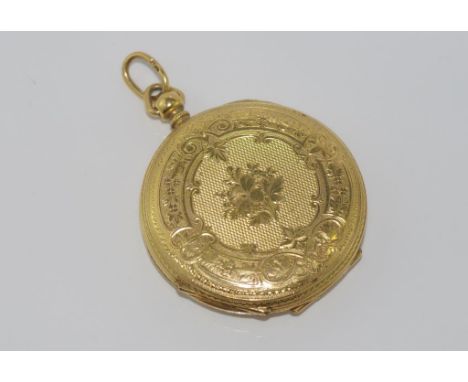 Vintage 18ct gold watch case sealed shut, weight: approx 20.23 grams (outside tested as 18ct)