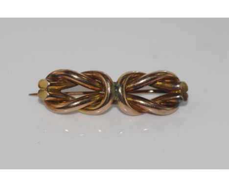 Vintage 9ct yellow gold brooch weight: approx 4.6 grams