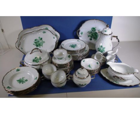 Fifty four piece Rosenthal porcelain dinner set settings for 6, including side plates, entree plates and dinner plates, 6 cof