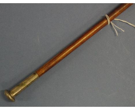 Vintage Australian Military Forces swagger stick Australian Military Forces stamp to finial. Length 68cms approx.