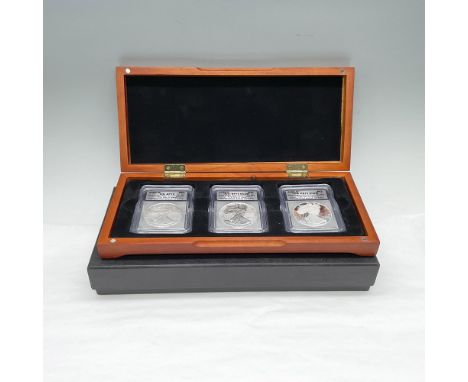 All First Day Issue. ICG Graded and Slabbed: 2006-W SP70; 2006-P RP70 DCAM; and 2006-WPR70 DCAM. Each certified #0545 of 1975