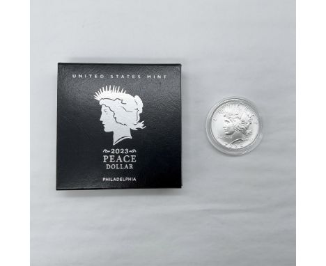 An anniversary coin from Philadelphia Mint. The obverse side featuring the profile of Liberty in radiant crown, and the rever