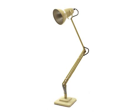 A cream anglepoise lamp, on stepped base, 90cm highCondition report: good condition